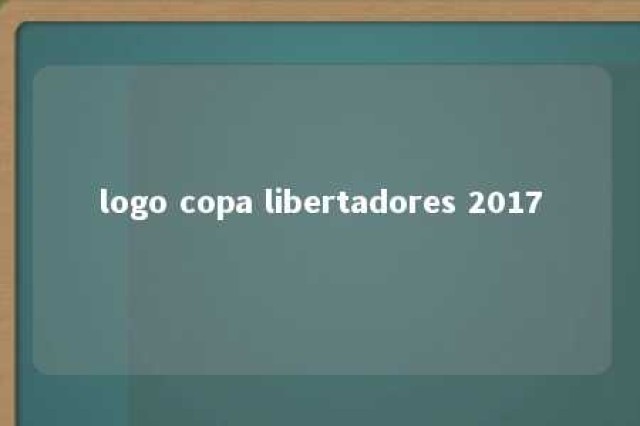 logo copa libertadores 2017 